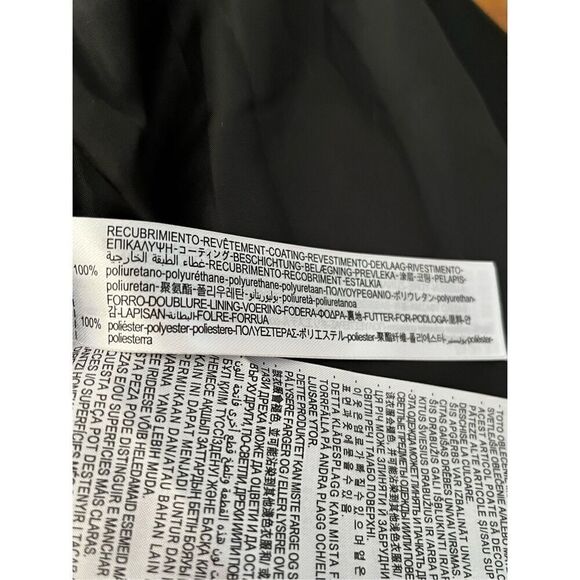 Zara US Medium Black Faux Leather Motorcycle Moto Jacket Pockets - Picture 10 of 13